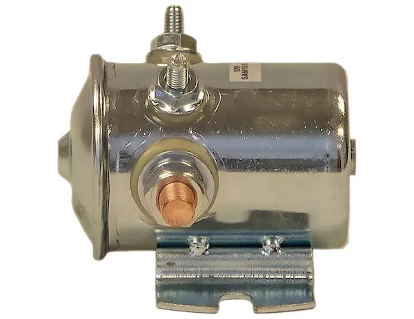 1306515 - INSULATED 12 VOLT STEEL CASE SOLENOID - CONTINUOUS DUTY