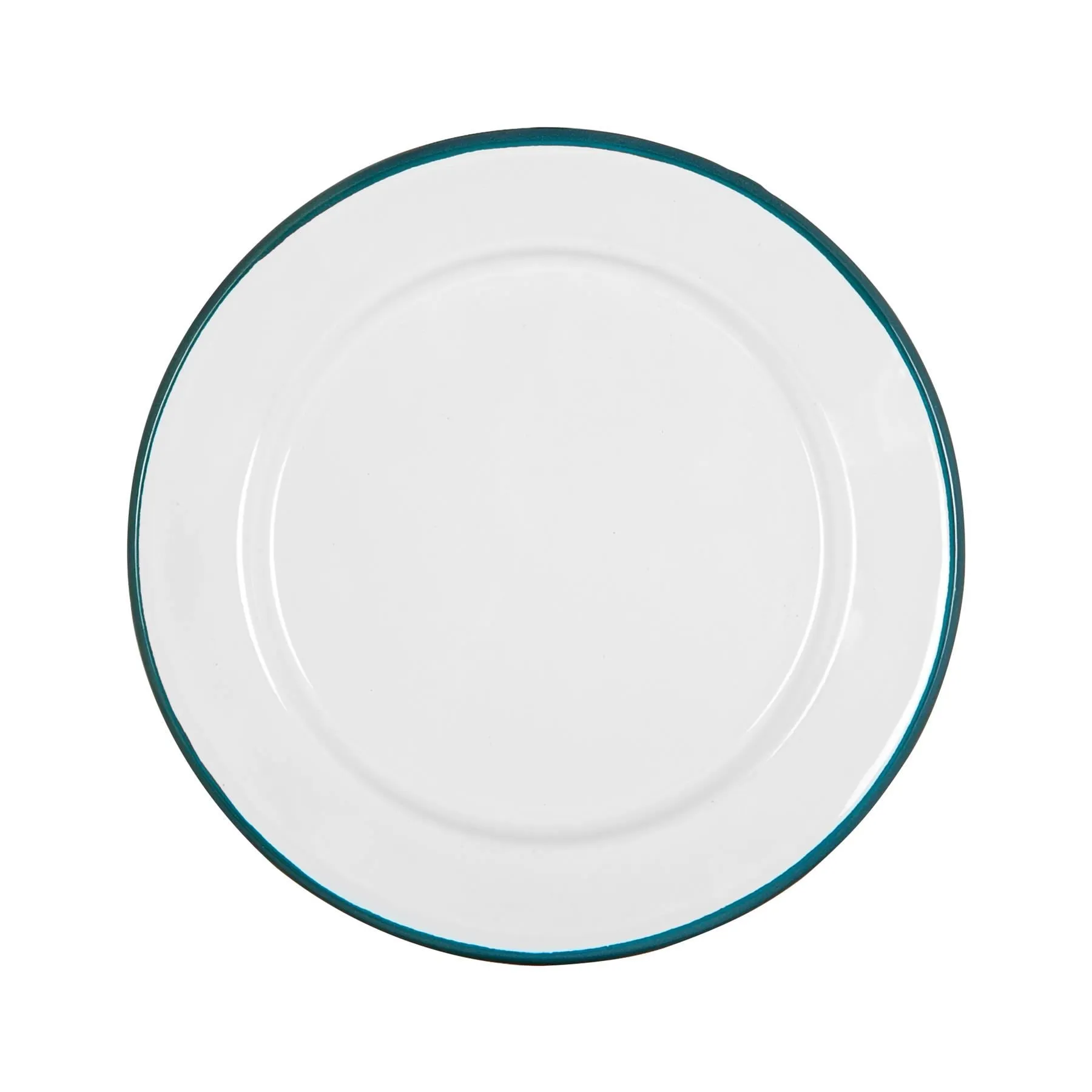 20cm White Enamel Side Plate - By Argon Tableware