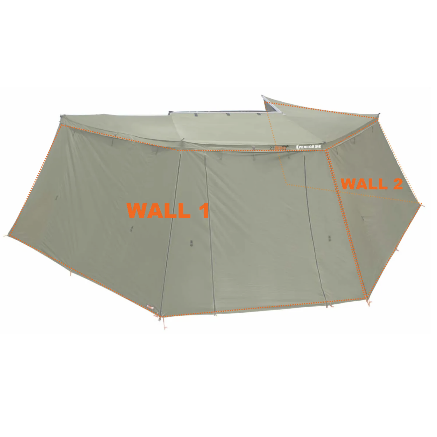 270° Peregrine Awning Left-Hand Mounted Wall 1