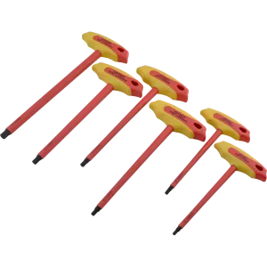 6 Piece SAE Insulated T-Handle Hex Key Set