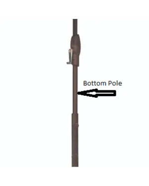 9’ COLLAR TILT BOTTOM POLE