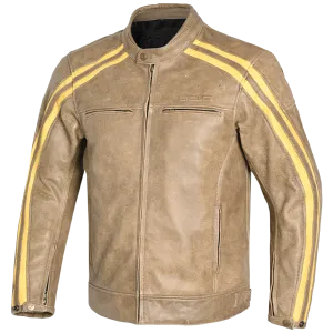 Bela Night Hawk - Leather Motorcycle  jacket  - Brown/Beige