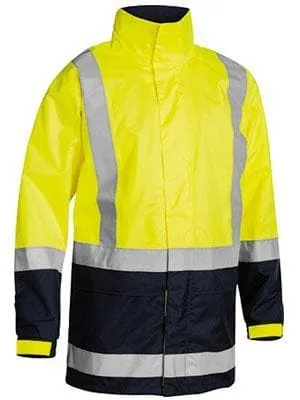 Bisley Workwear Taped Hi Vis Rain Shell Jacket BJ6966T