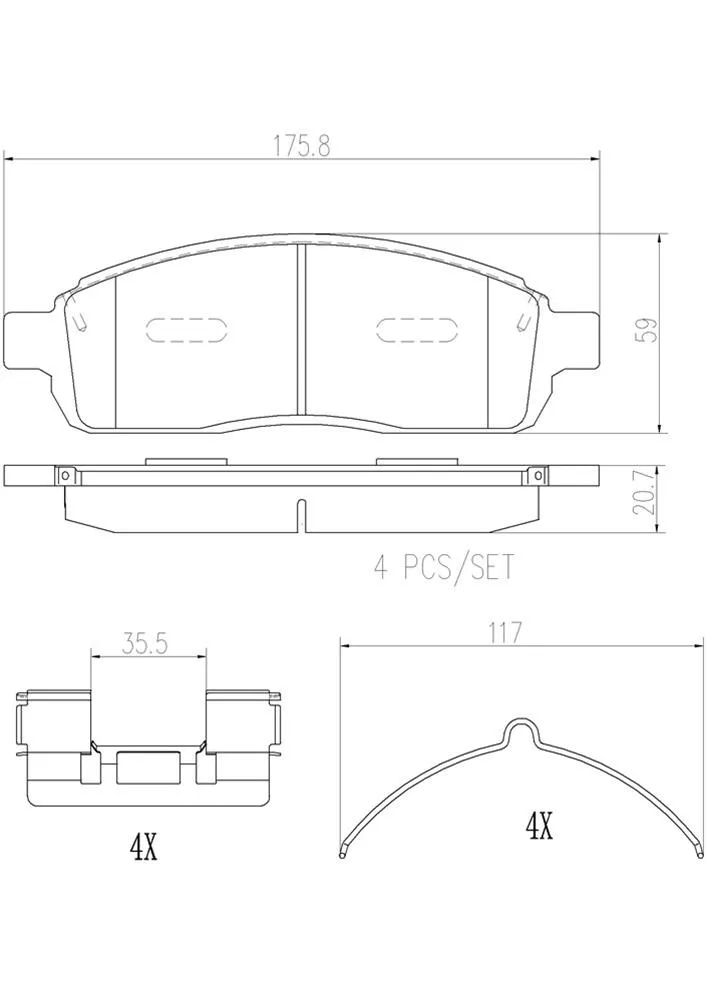 Brembo Disc Brake Pad and Rotor Kits KT00449