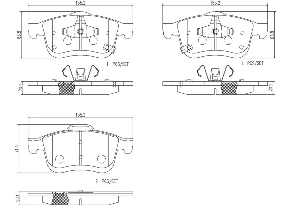 Brembo Disc Brake Pad and Rotor Kits KT00887