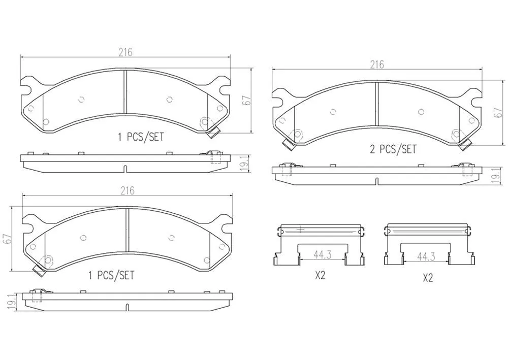 Brembo Disc Brake Pad and Rotor Kits KT00889