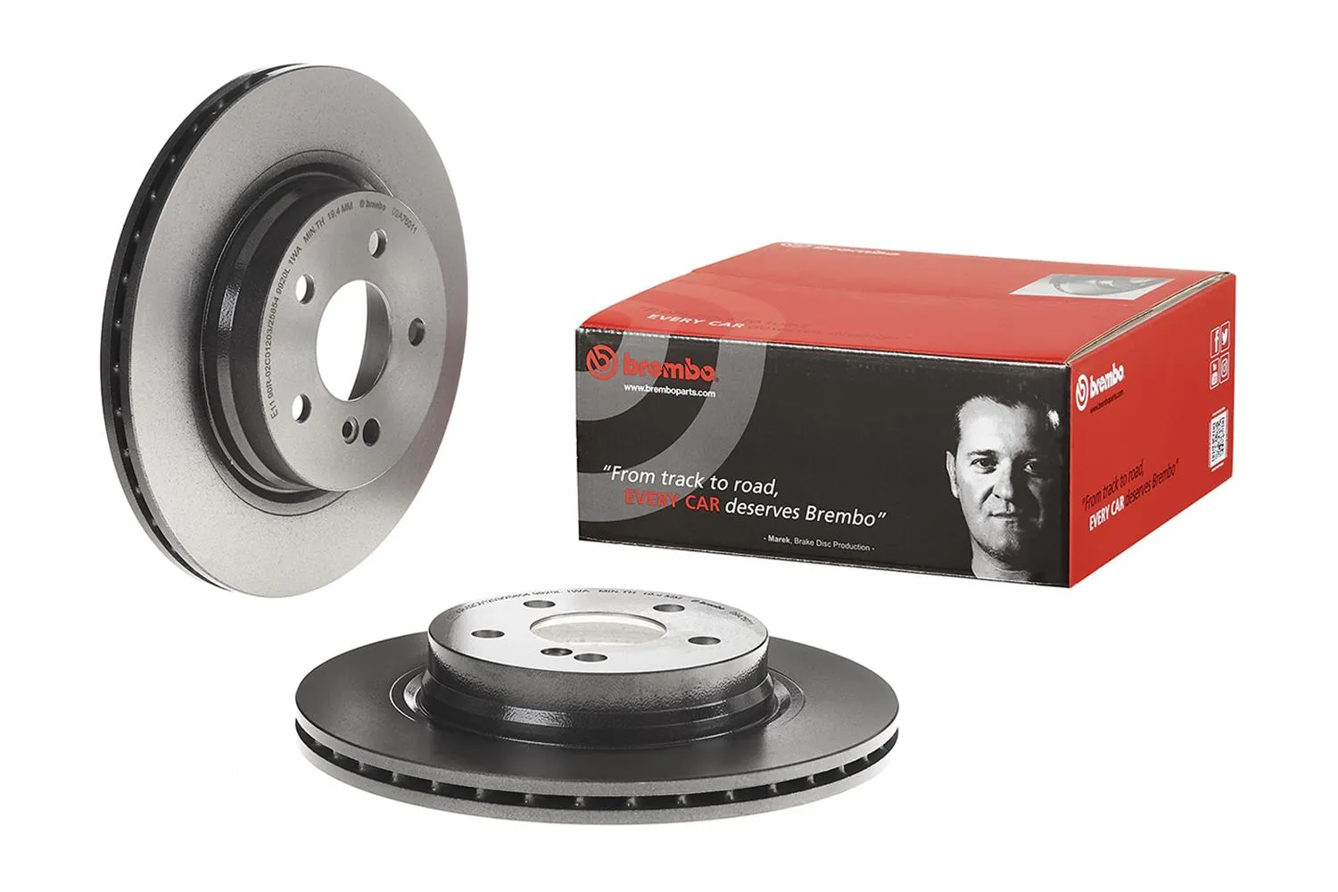 Brembo KT04163 High-Performance Disc Brake Pad and Rotor Kit