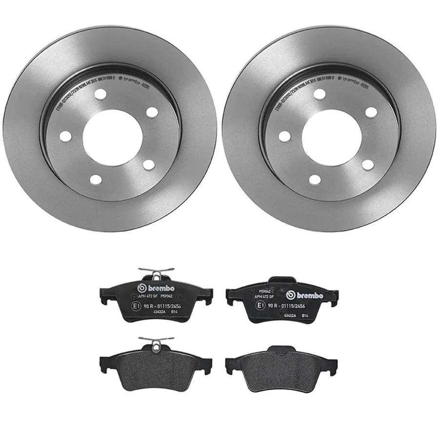 Brembo Disc Brake Pad and Rotor Kits KT04206