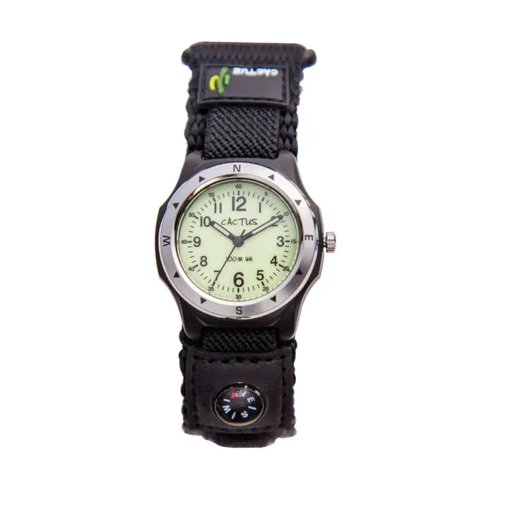 Cactus Navigator - Kids Boys Water Resistant Watch with Compass