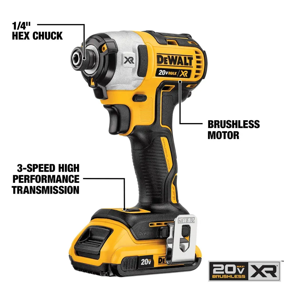 DeWalt 20V MAX* XR‚® Cordless Hammer Drill and Impact Driver Combo Kit