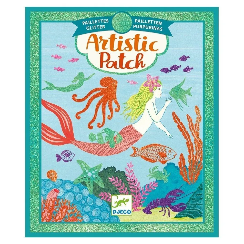 Djeco Artistic Patch Glitter Kit - Ocean