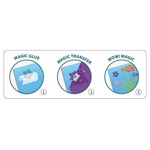 Djeco Artistic Patch Glitter Kit - Ocean