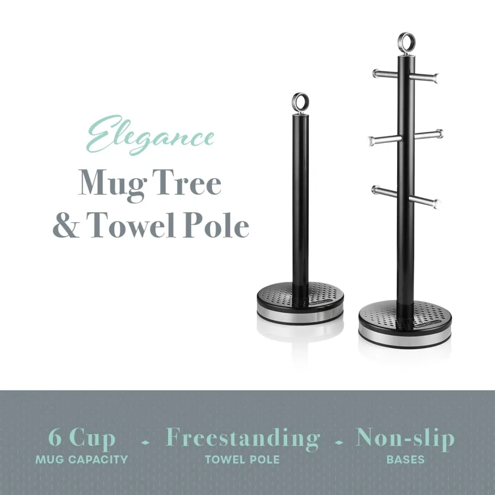 Elegance Towel Pole and Mug Tree Set