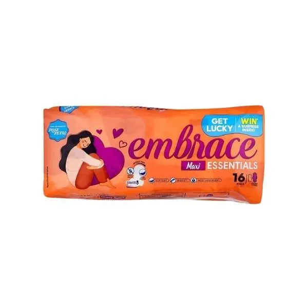 EMBRACE MAXI ESSENTIALS EXTRA LONG 16 PADS