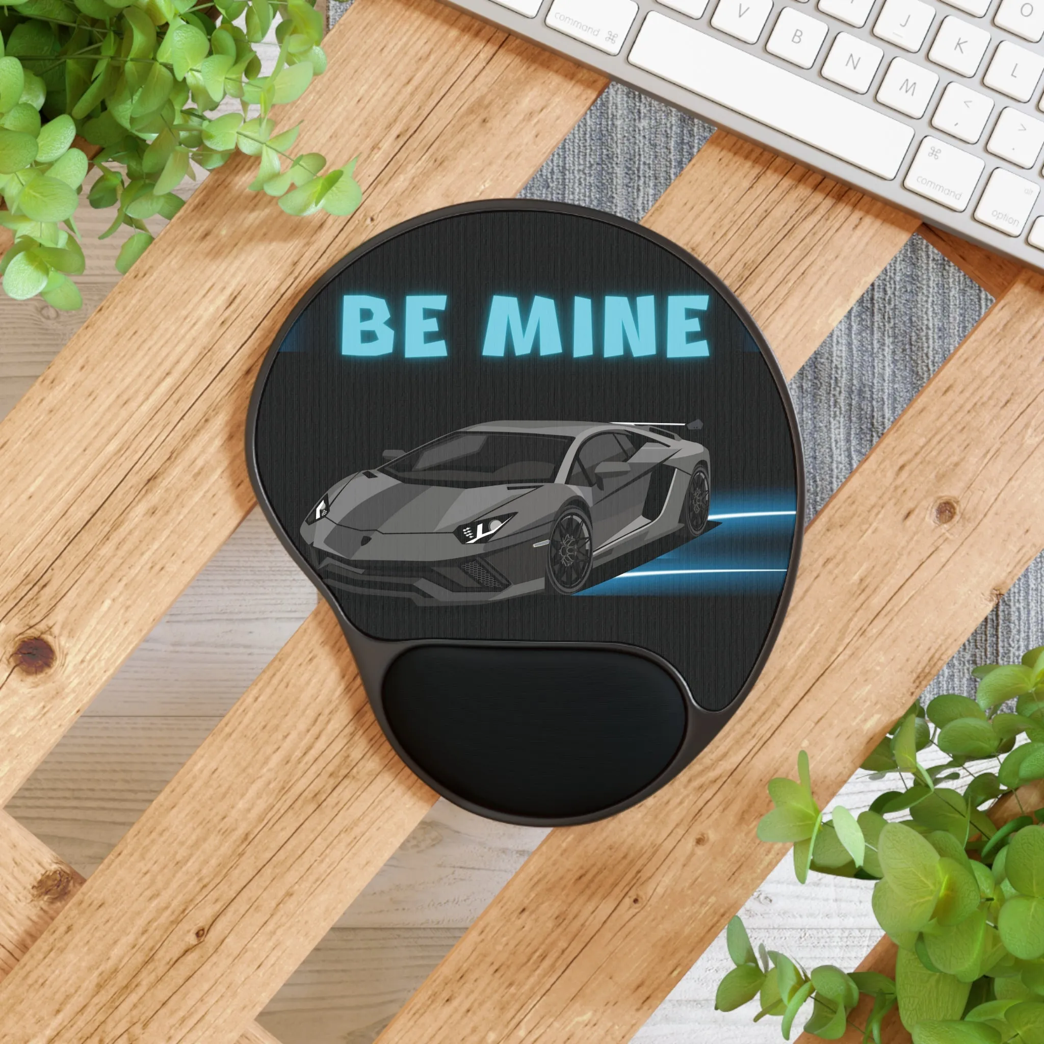 Ergonomics Customized Mouse Pad With Wrist Rest - Sports Car Design