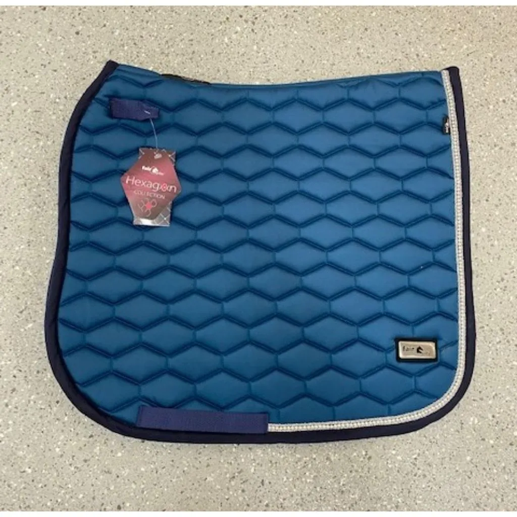 FairPlay Hexagon Pearl Dressage Saddle Pad PETROL PONY