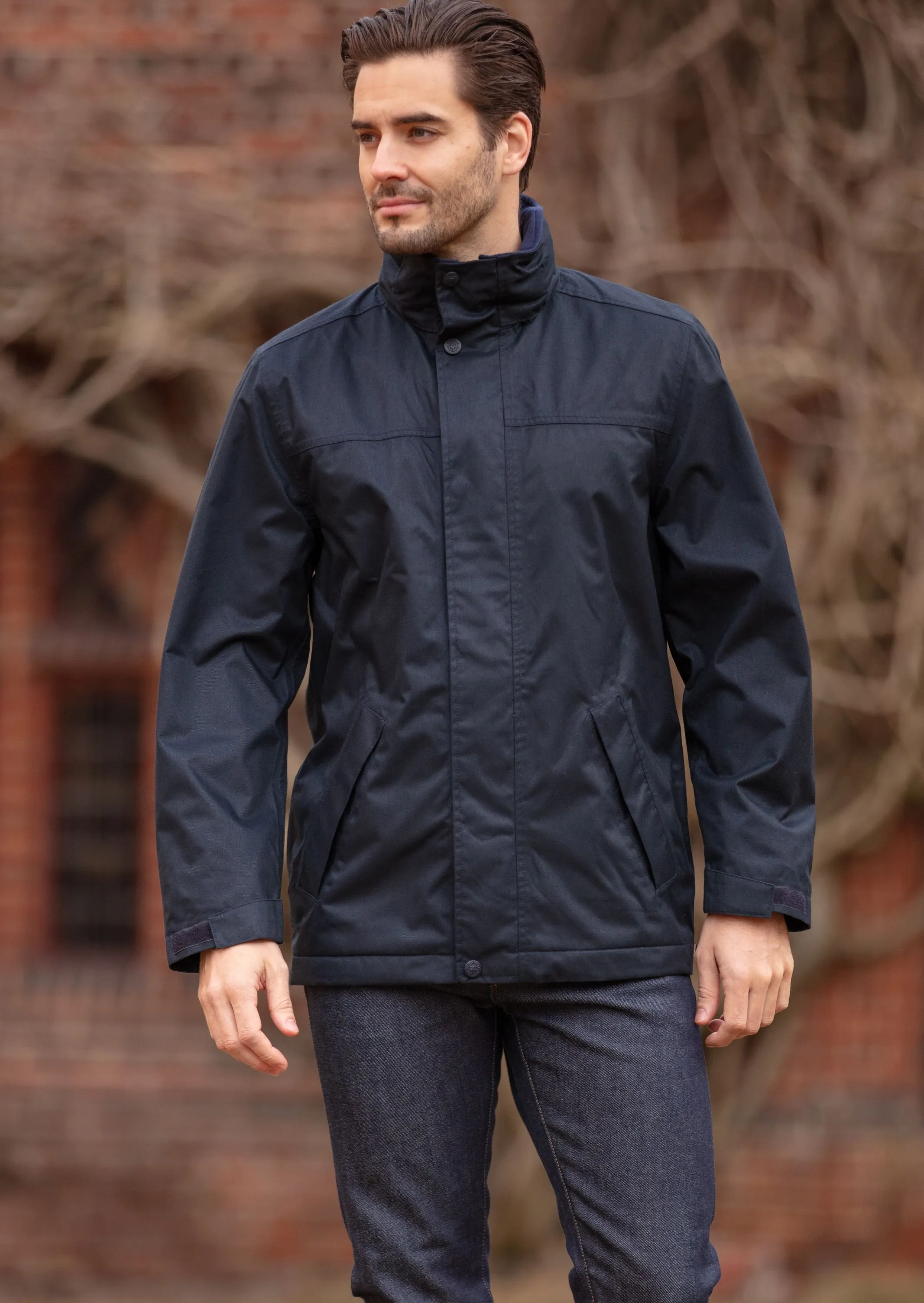 Fernley Men's Waterproof Weekend Coat In Navy