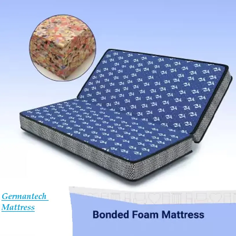 Germantech Bookfold Dual Comfort 6 Inch Bed Mattress Folding Foam Firm & Soft Mattress Superior Comfort and Anti Microbial Fabric (72x72x6 Inch)