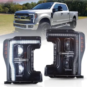 LED Headlight Assembly For 2017-2019 Ford F250 350 450 F550 Super Duty