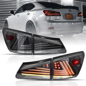 LED Tail Lights Assembly Upgraded Version For 2006-2013 Lexus IS 2th Gen (XE20)