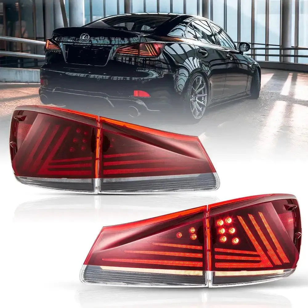 LED Tail Lights Assembly Upgraded Version For 2006-2013 Lexus IS 2th Gen (XE20)