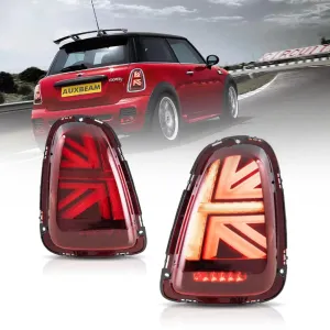 LED Tail Lights Assembly With Amber Sequential Turn Signal For 2007-2015 Mini R Series 2th Gen (R56 R57 R58 R59）