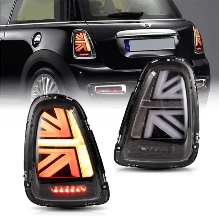 LED Tail Lights Assembly With Amber Sequential Turn Signal For 2007-2015 Mini R Series 2th Gen (R56 R57 R58 R59）