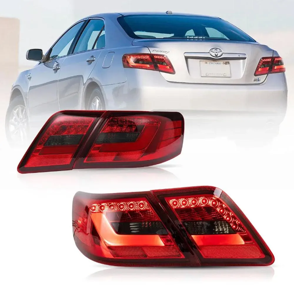 LED Tail Lights Assembly With Amber Turn Signal For 2006-2011 Toyota Camry XV40 Regular Models