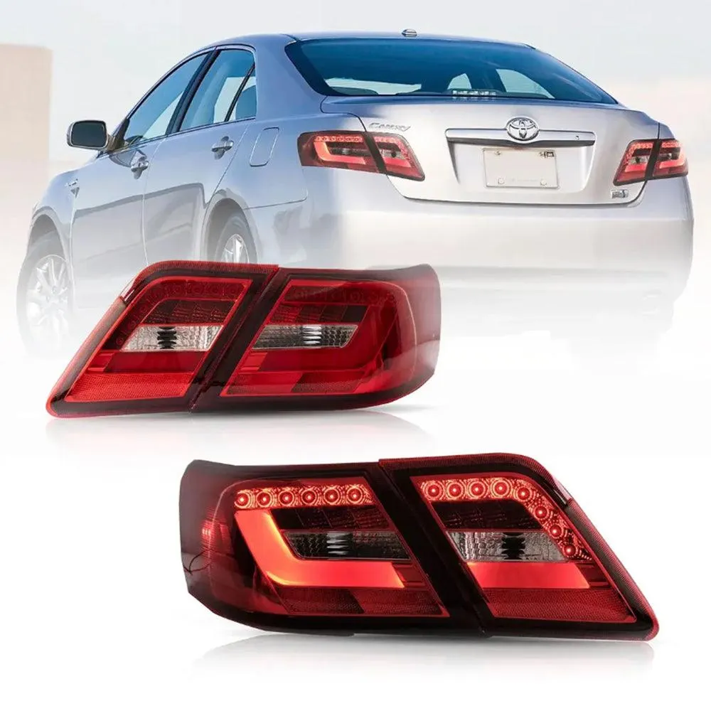 LED Tail Lights Assembly With Amber Turn Signal For 2006-2011 Toyota Camry XV40 Regular Models