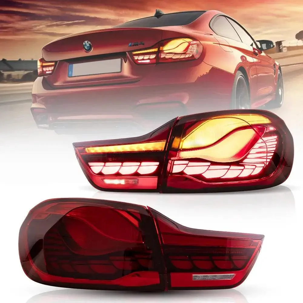 LED Tail Lights Assembly With GTS Style For 2014-2020 BMW 4 Series/M4