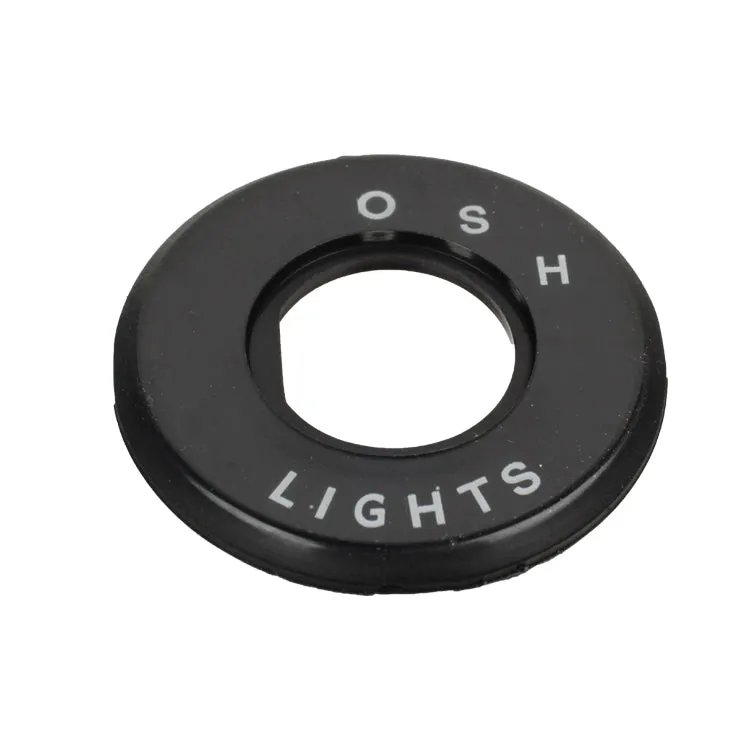 Light Switch Escutcheon O.S.H., Lights Switch Plastic Escutcheon Marked With Off, Side Lamps And Headlamps Clearly Indicated.