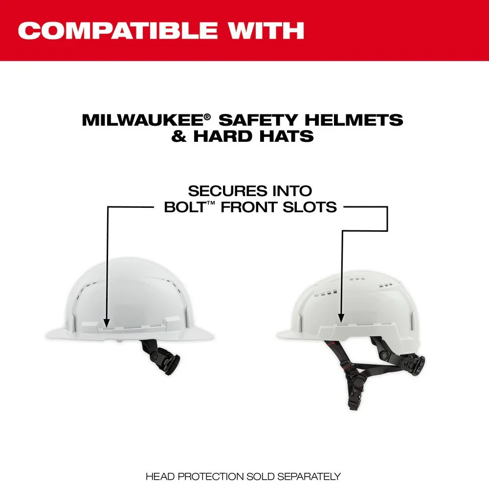 Milwaukee 48-73-1420 BOLT Full Face Shield - Clear Dual Coat Lens (Compatible with Milwaukee Safety Helmets & Hard Hats)