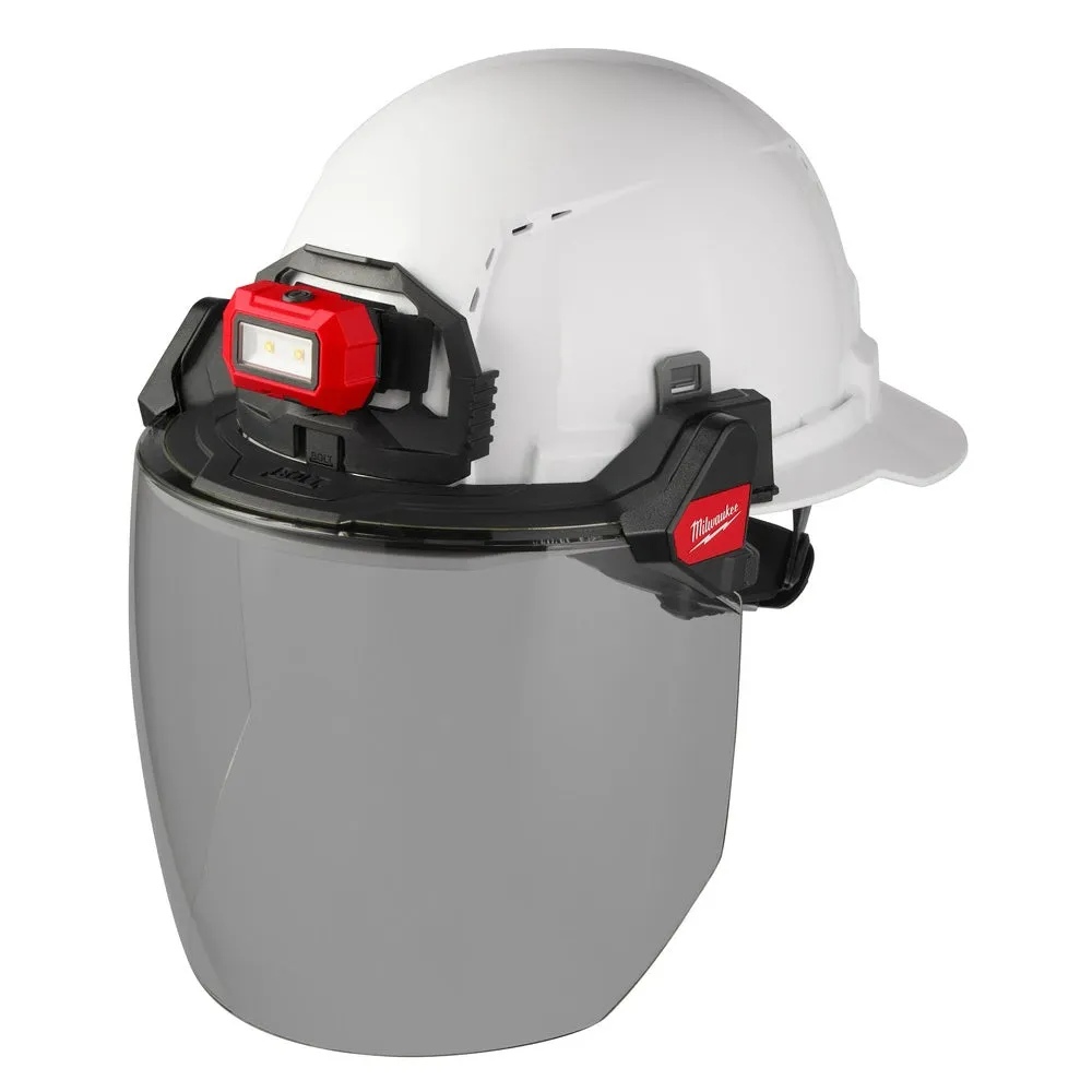 Milwaukee 48-73-1425 BOLT Full Face Shield - Gray Dual Coat Lens (Compatible with Milwaukee Safety Helmets & Hard Hats)