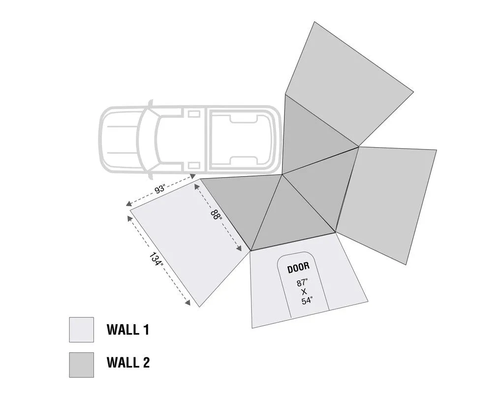 Nomadic LT 270 Awning & Wall 1, 2, & Mounting Brackets