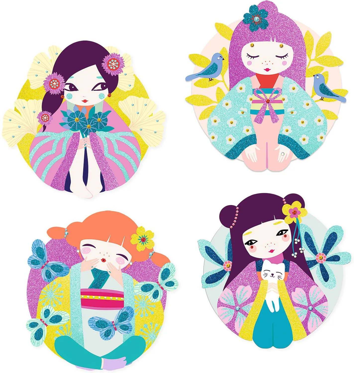 Onnanoko Glitter Boards Kit