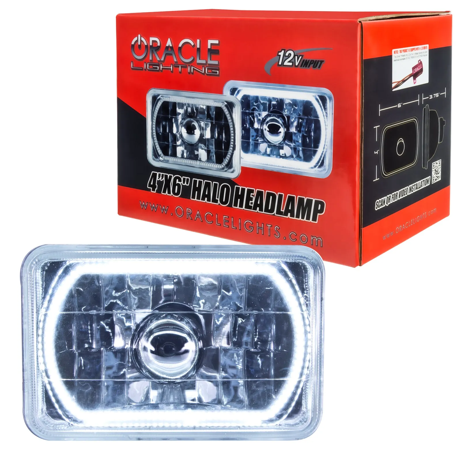 ORACLE Pre-Installed 4x6" H4651/H4656 Sealed Beam Halo - All Colors