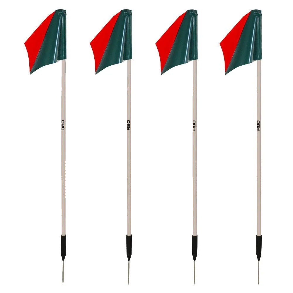 Sideline Pole with Club Colours Flag Sets