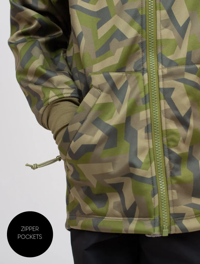 The All-Weather Fleece Hoodie - Geo Camo - KIDS