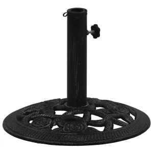 Umbrella Base Black 40x40x32 cm Cast Iron