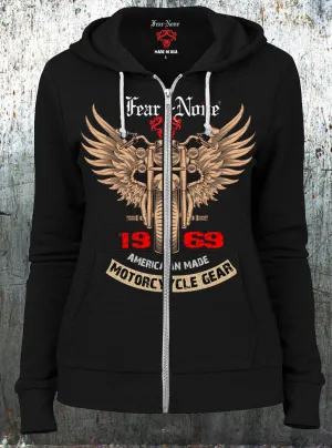 Womens American "Gold Wings" Hoodie